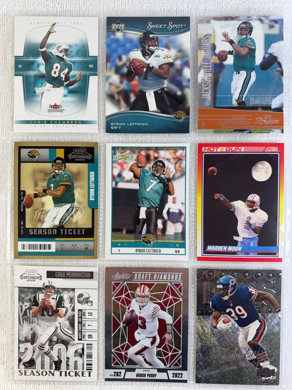 NFL Football Cards in Sleeve