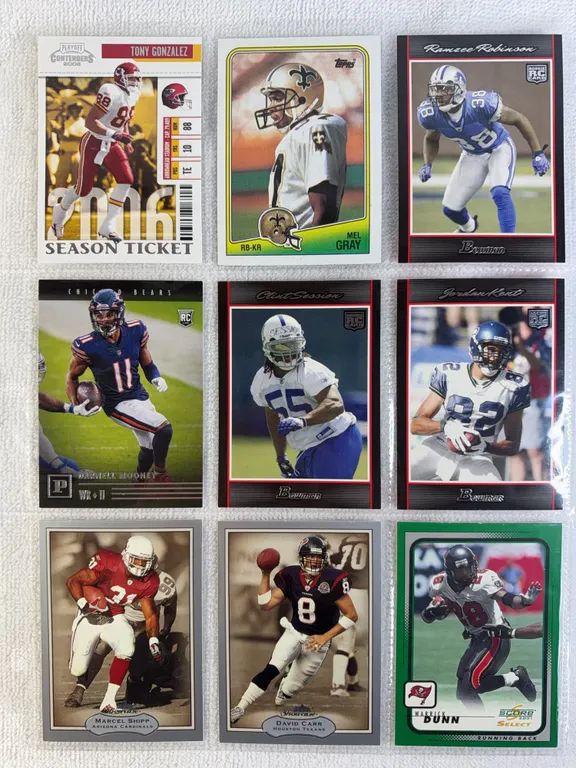 NFL Football Cards in Sleeve