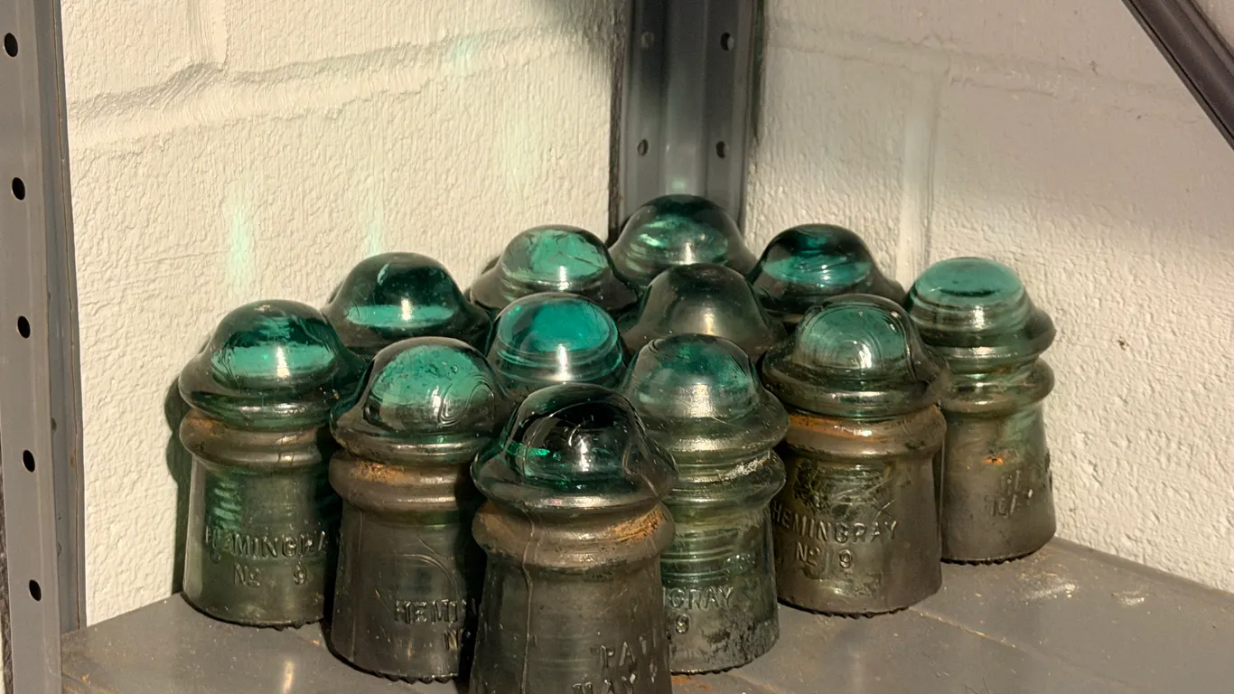 12 HEMINGRAY ELECTRICAL INSULATORS