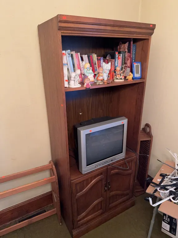 Wood E-Center contents not included