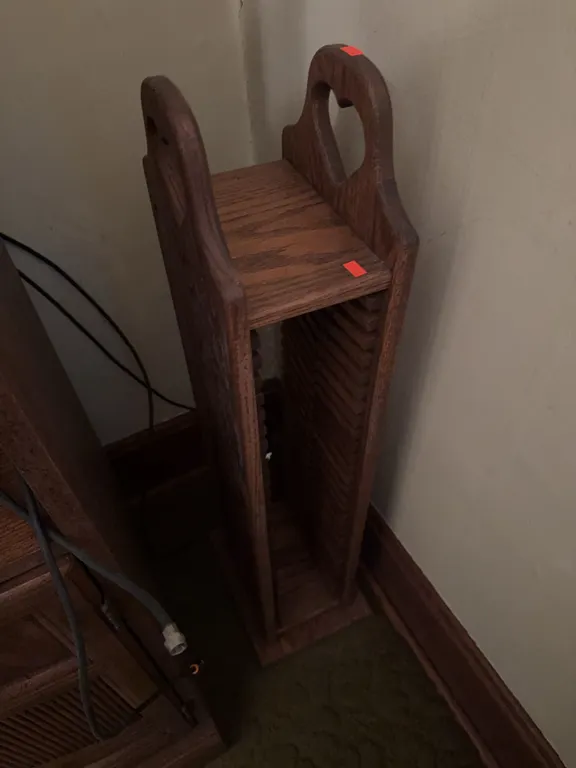 Wood CD Rack