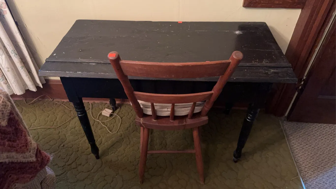 Wood Desk and Chair
