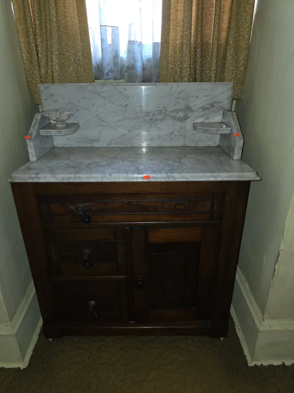Marble top dresser