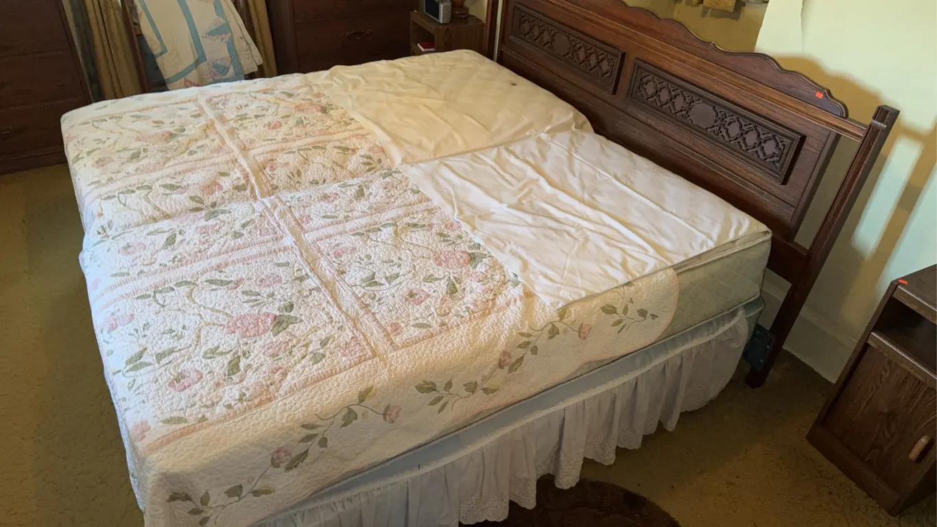 King Size Bed Frame and Chest of Drawers