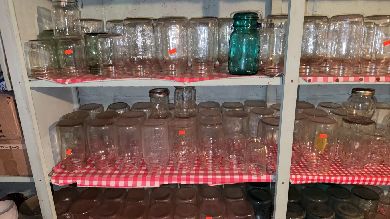 Large Lot of glass Jars