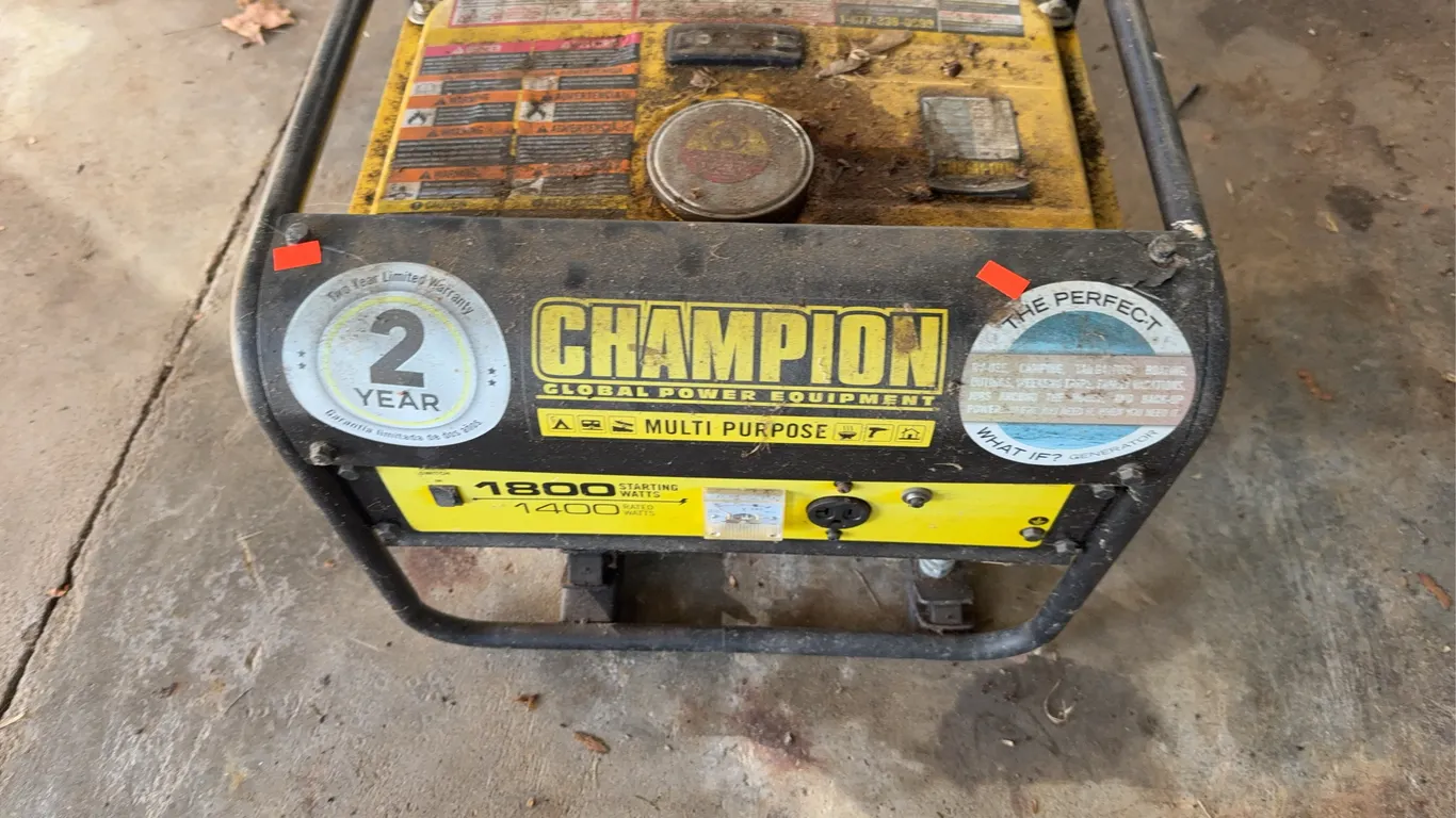 Small Champion 1800 starting watts