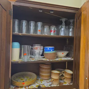 Dinner set, cups, glasses n more