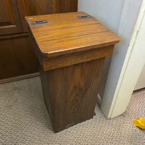 Wooden trash collector