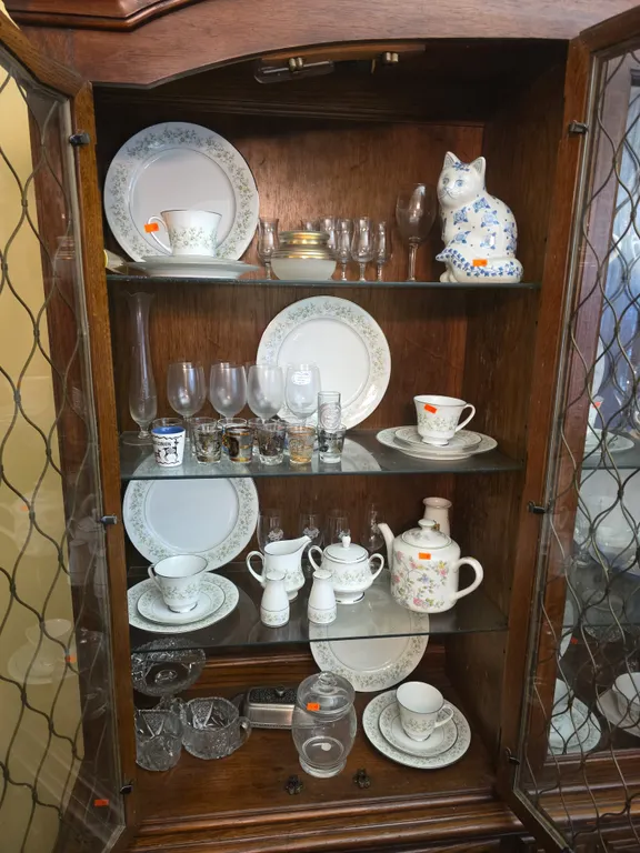 Large Noritake China Set, shot glasses & more