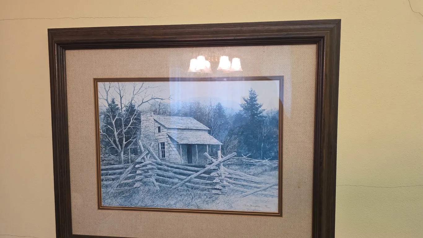 Log House Don Ringstrom 4/1000 framed print