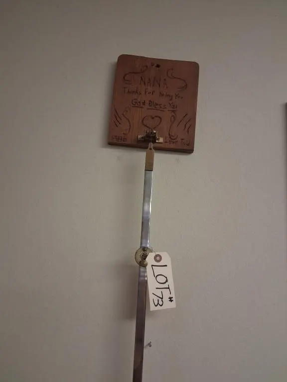 Handmade Long-Pendulum Wall Assembly with Inscribe
