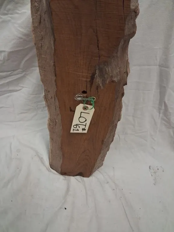 Carved Wood Bearded Face Log Sculpture