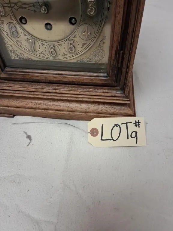 Herschede Hall Clock Co. Wood Mantel Clock, Serial