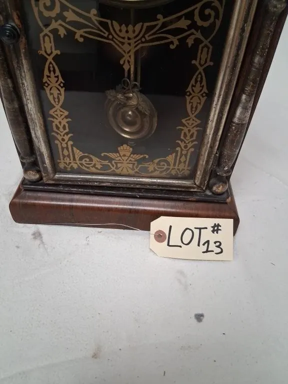 E. N. Welch Empress Eight-Day Wood Mantel Clock
