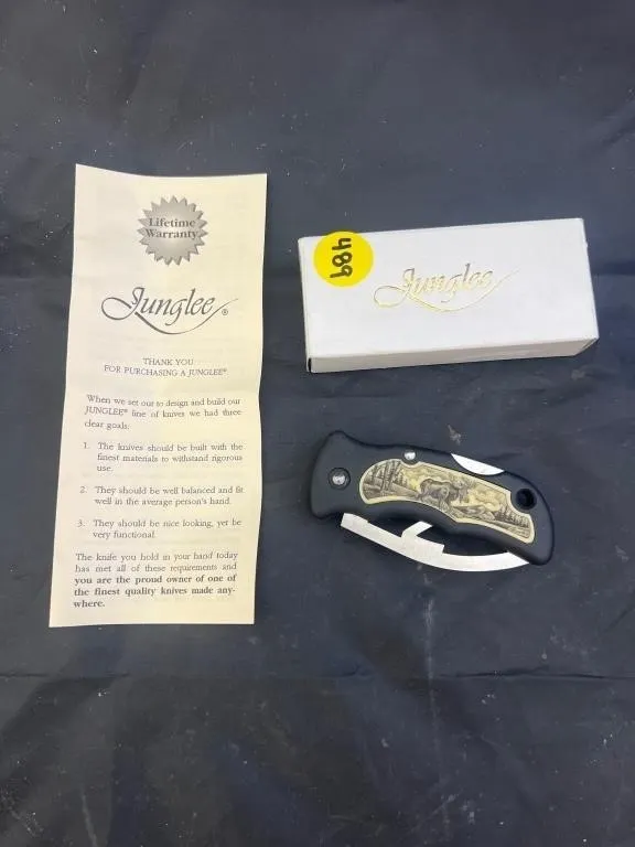 Junglee Scrimshaw Z Knife - Mouse NIB
