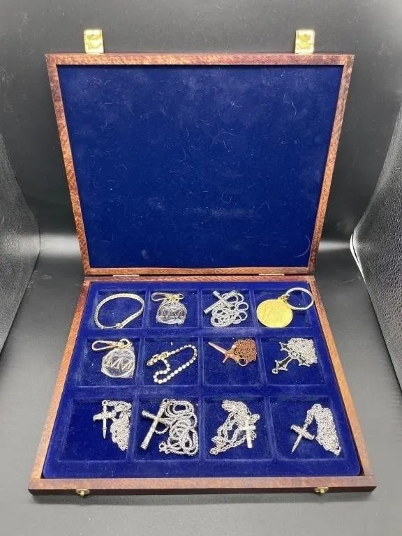 Tray of Necklaces - Keychains - Bracelets