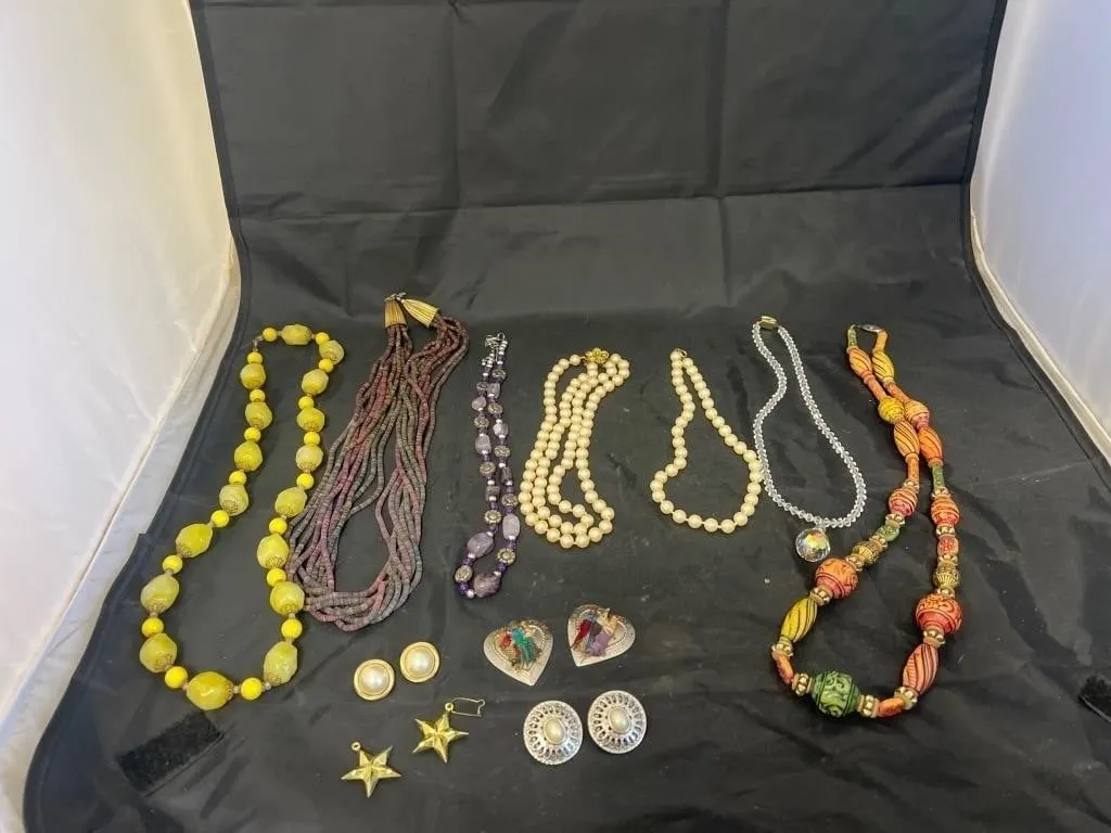 Bag of Beaded Fashion Jewelry