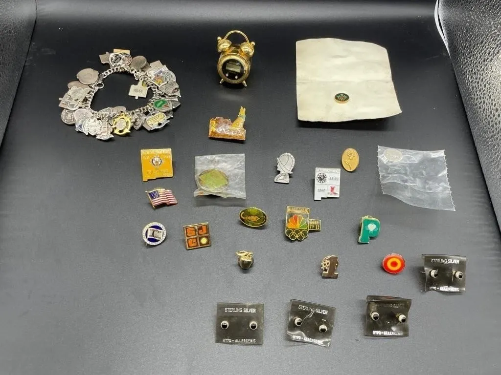 Vintage Jewelry - Sterling & Assorted Pins