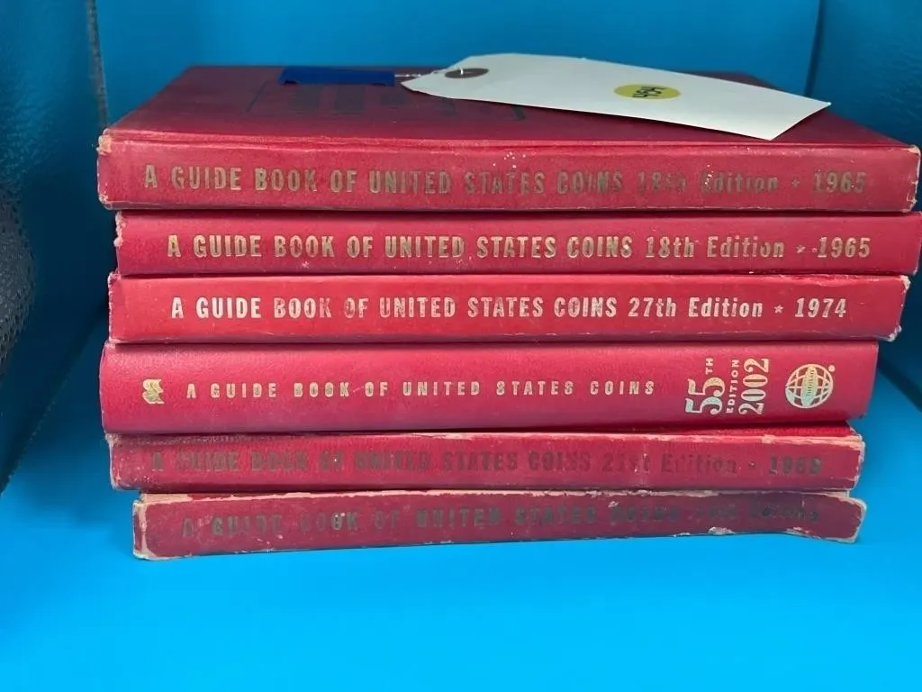 6 Books - Coin Hardback Book Guides