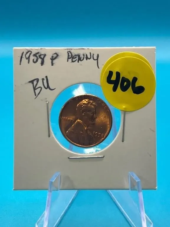 1958 P Penny BU