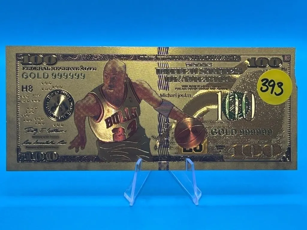Michael Jordan $100 Gold Foil