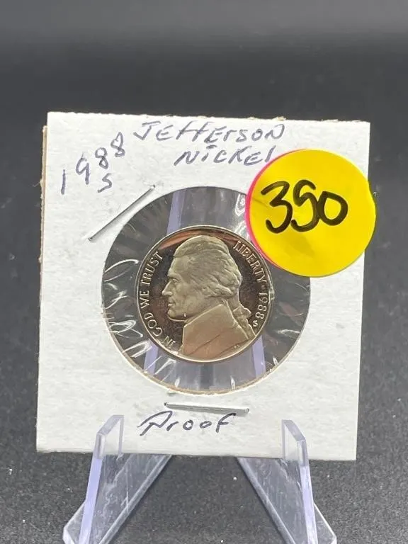 1988-S Proof Jefferson Nickel