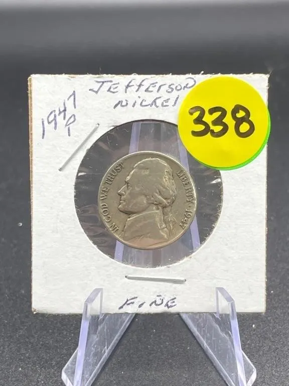 1947-P Jefferson Nickel Fine