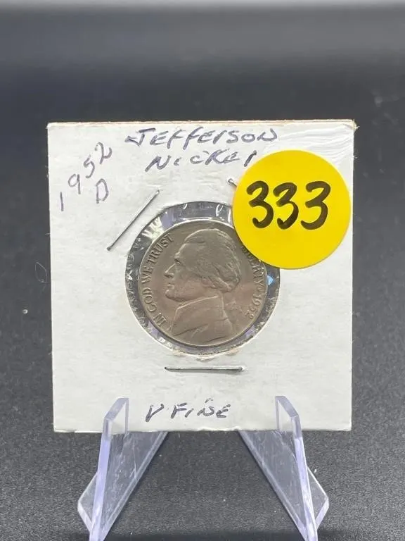 1952-D Jefferson Nickel Very Fine