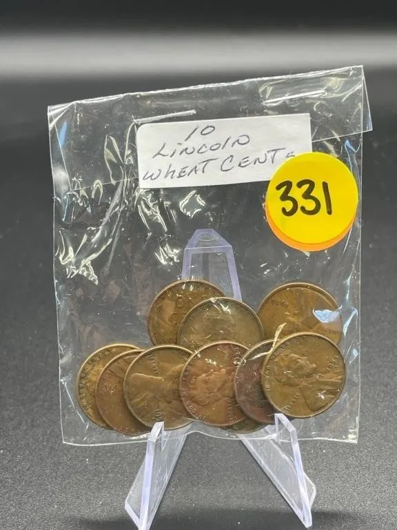 10 - Lincoln Wheat Pennies Well Mixed