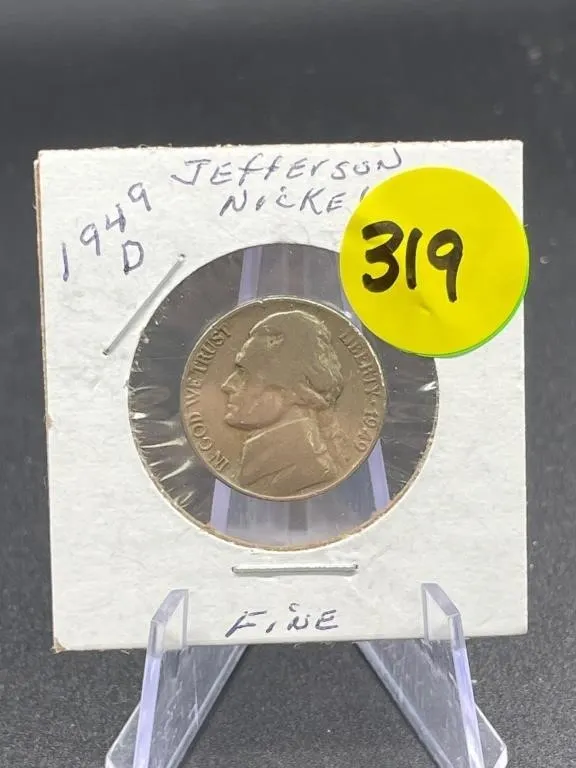 1949-D Jefferson Nickel Fine
