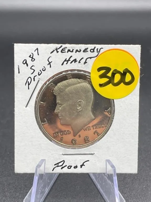 1987-S Proof Kennedy Half