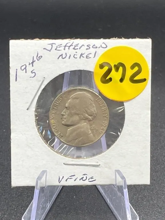 1946-S Jefferson Nickel V Fine