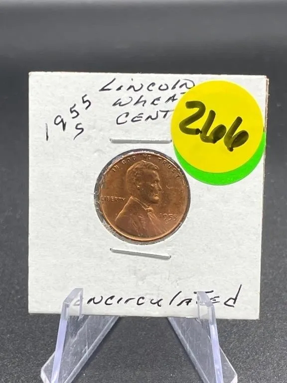 1955-S Lincoln Wheat Cent Uncirculated