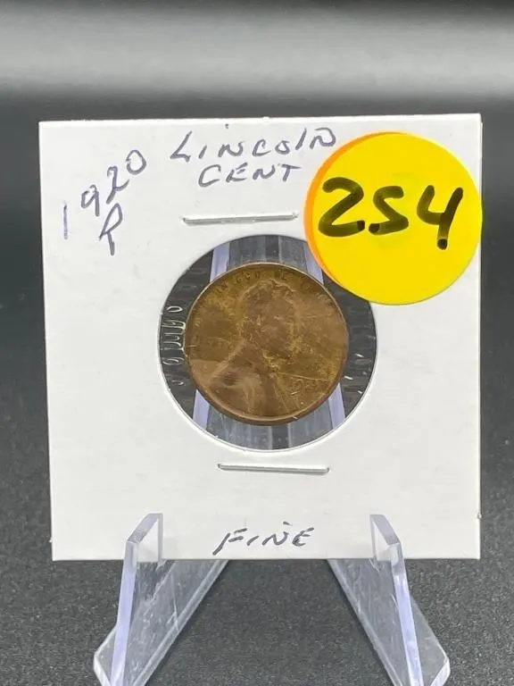 1920-P Lincoln Wheat Cent Fine