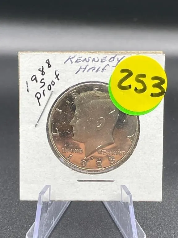 1988-S Proof Kennedy Half Dollar