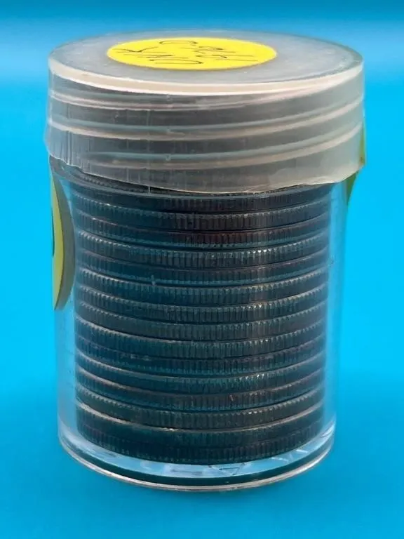 Tube of 1976D Uncirculated Kennedy Half Dollar