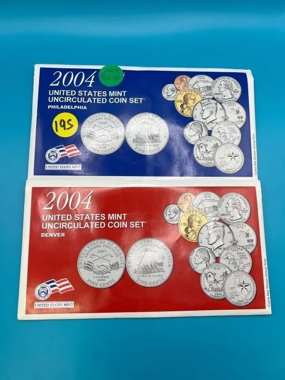 2004 Philadelphia & Denver Uncirculated Coin Sets