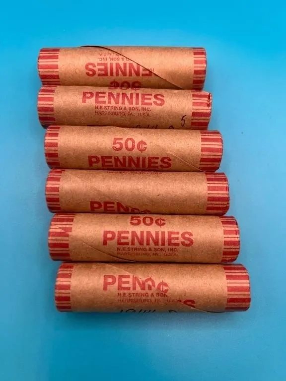 6 Rolls - 1944D Wheat Cents