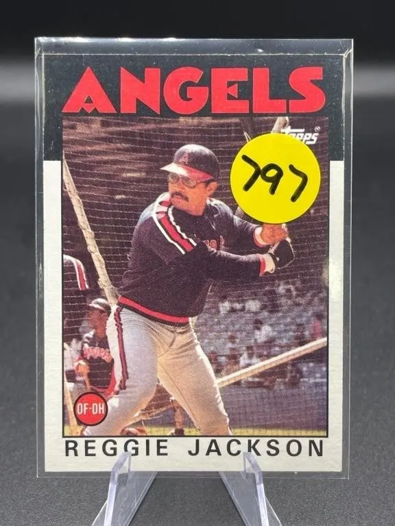 1986 TOPPS HOF REGGIE JACKSON CARD
