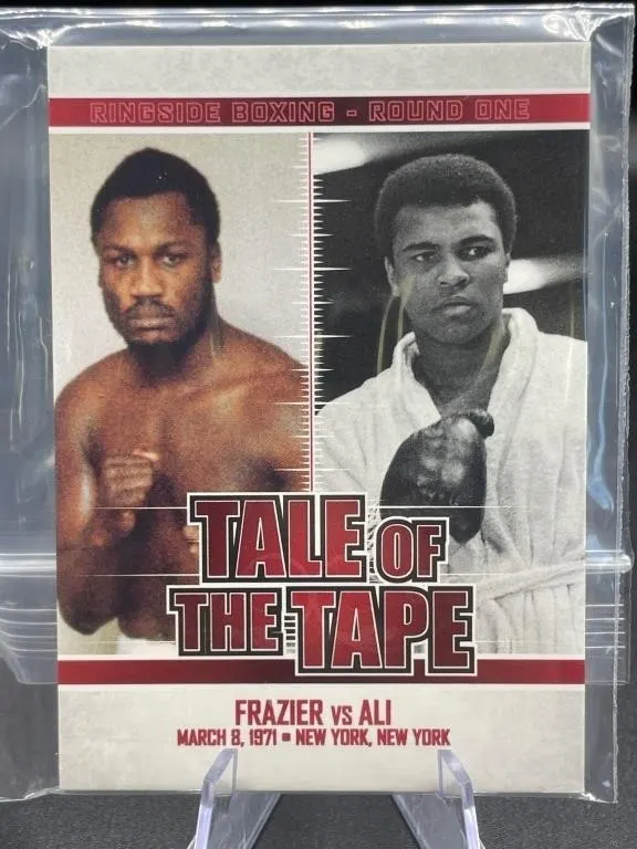 TALE OF THE TAPE CARD ALI VS FRAZIER