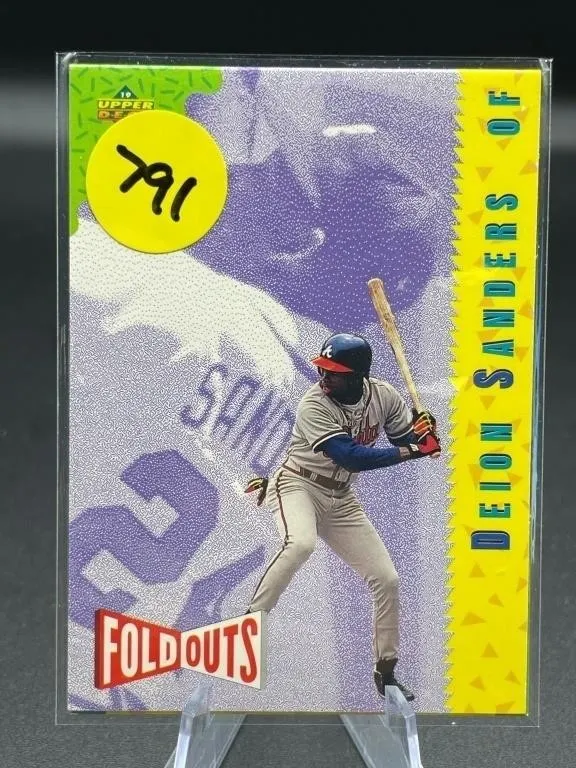 1993 UPPERDECK FOLDOUTS DEION SANDERS CARD