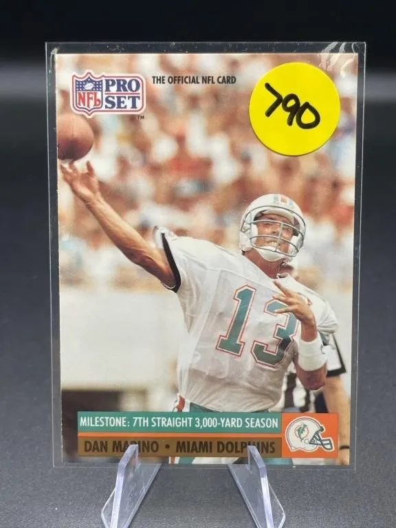 1991 PROSET HOF DAN MARINO CARD
