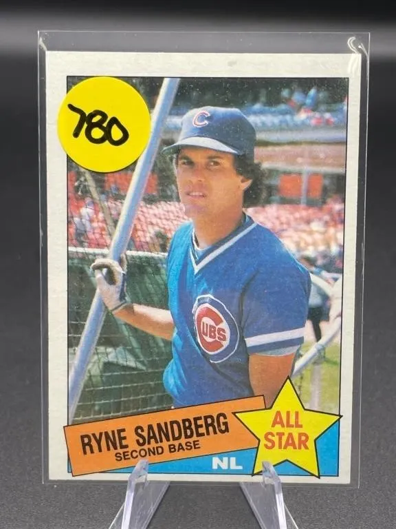 EARLY CARD 1985 TOPPS HOF RYNE SANDBERG CARD
