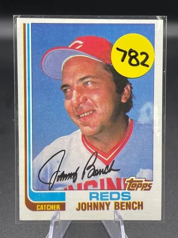 1982 TOPPS HOF JOHNNY BENCH CARD