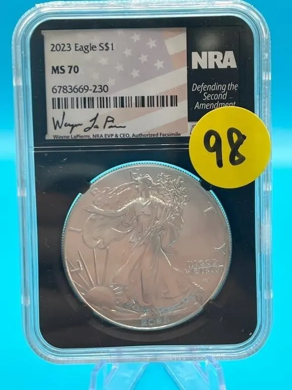 2023 American Silver Eagle 1oz NCG Graded MS70