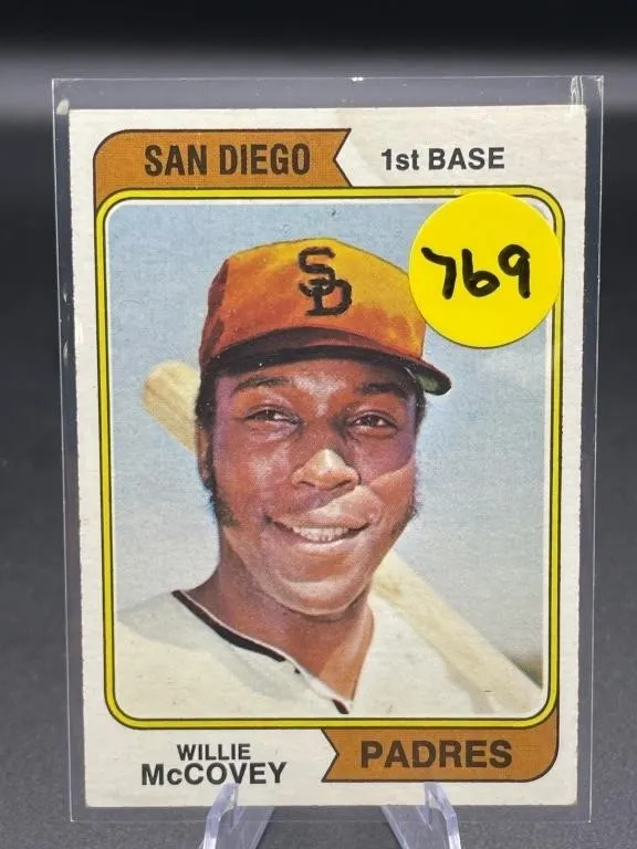 1974 TOPPS HOF WILLIE MCCOVEY CARD