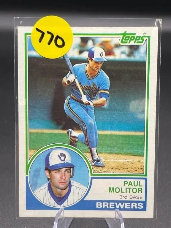 1983 TOPPS HOF PAUL MOLITOR CARD