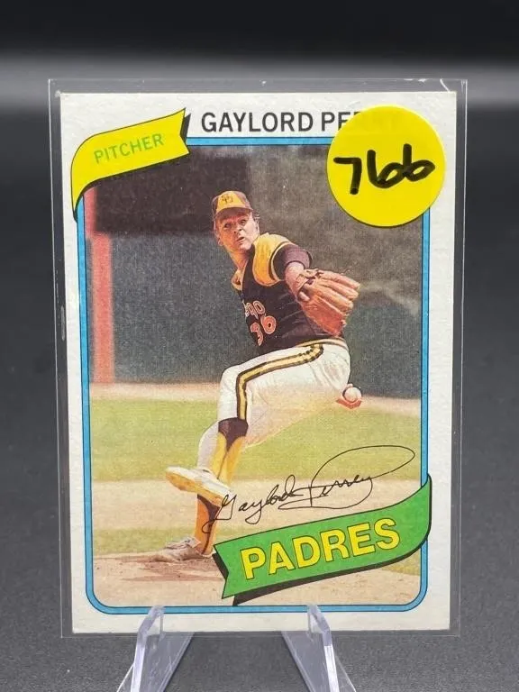 1980 TOPPS HOF GAYLORD PERRY CARD