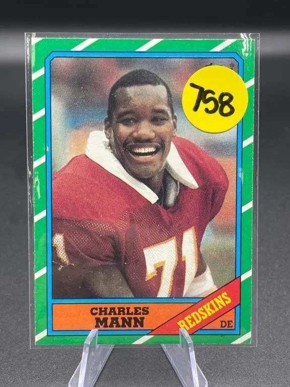 ROOKIE CARD 1986 TOPPS CHARLES MANN
