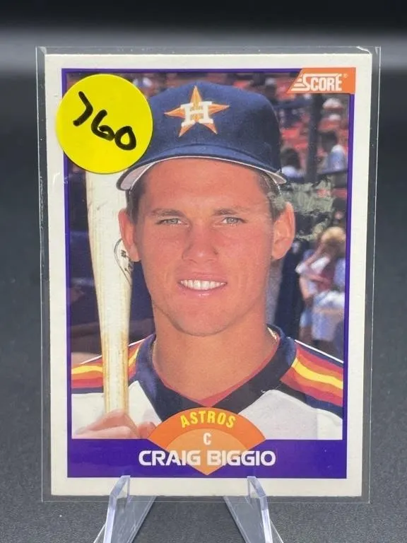 ROOKIE CARD 1989 SCORE HOF CRAIG BIGGIO